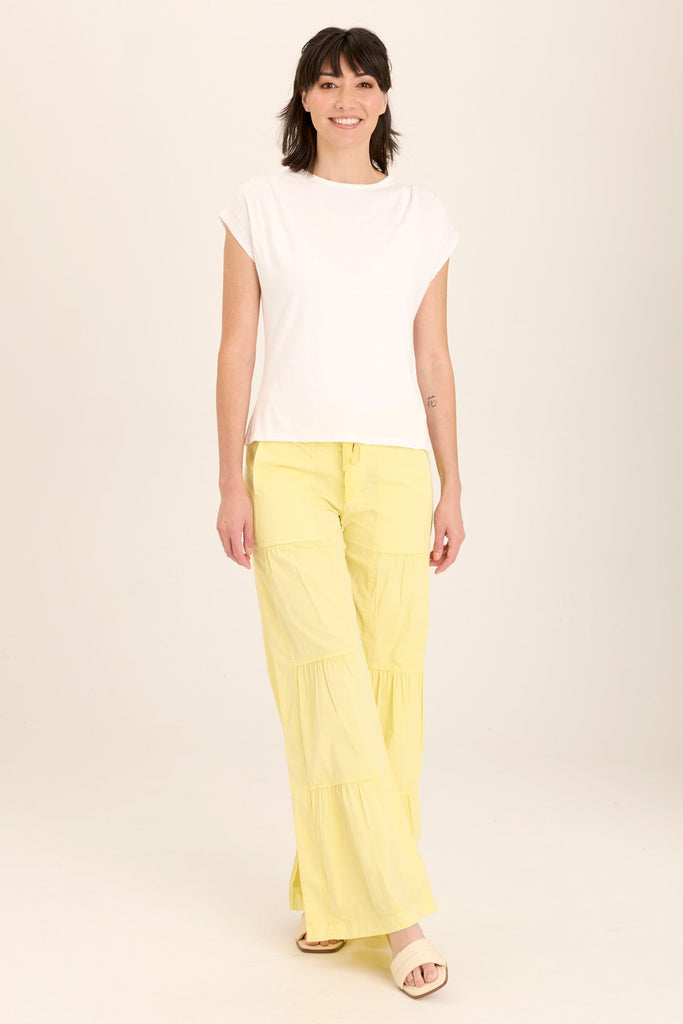Terraced Wide Leg Pant