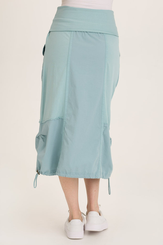 Marconi Cargo Cinch Bubble Hem Midi Skirt