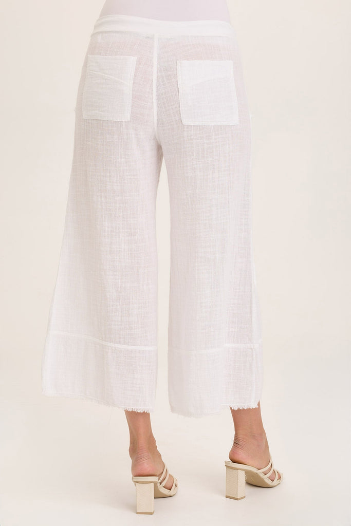 Ace Gauze Wide Leg Crop