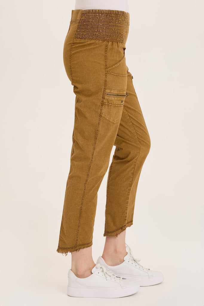 Acker Zipper Slim Crop