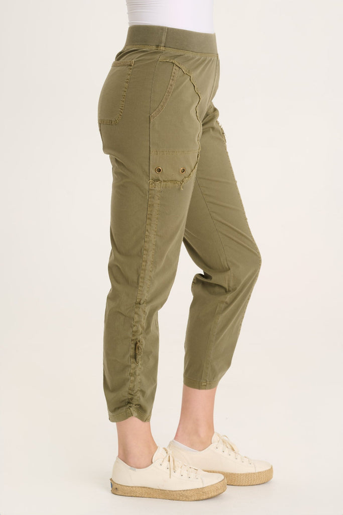 Otish Slim Poplin Crop