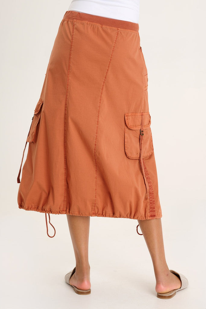 Castalina Poplin Cargo Midi Skirt