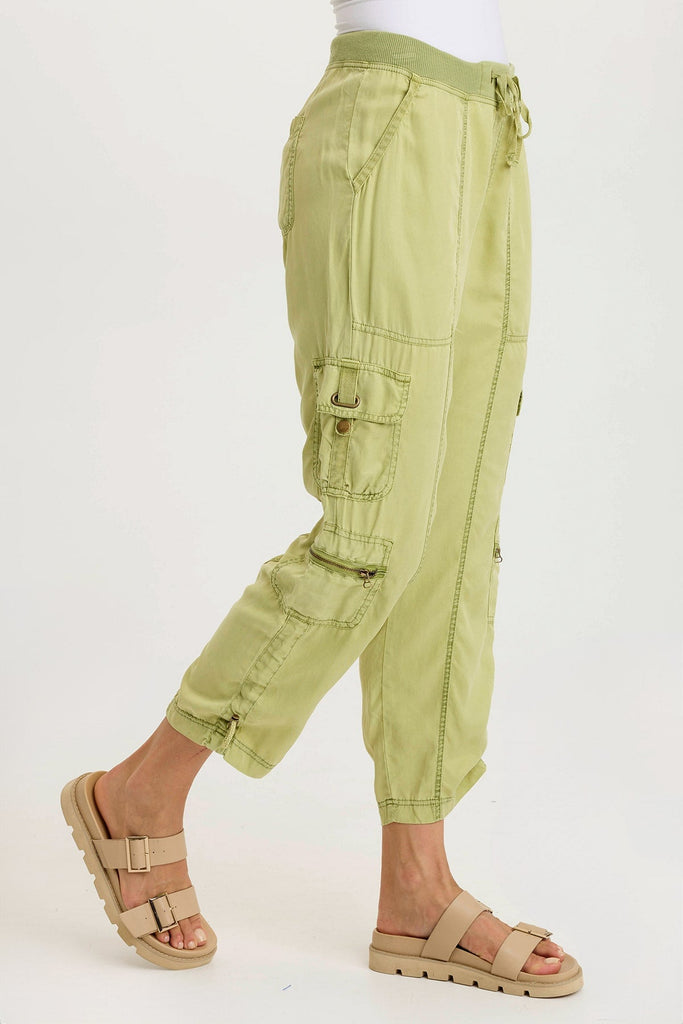 Selmy Twill Corded Cargo Crop Pant