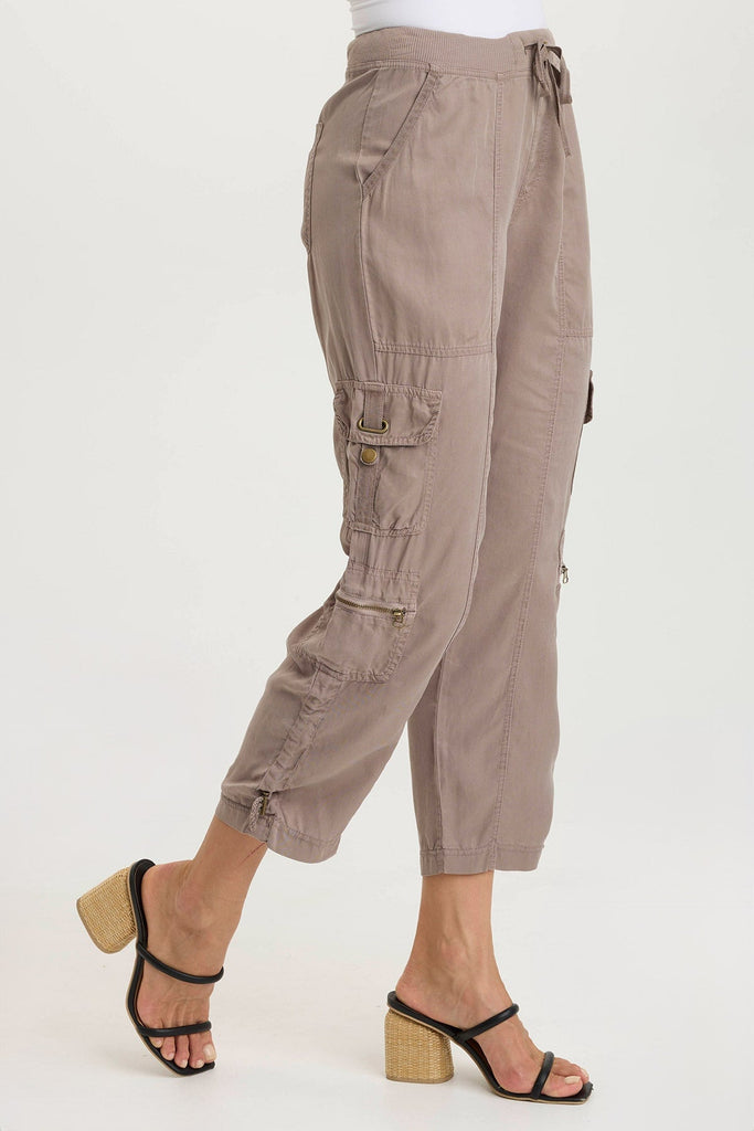Selmy Twill Corded Cargo Crop Pant