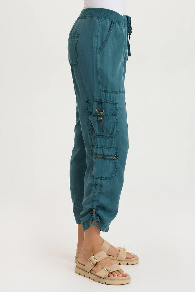 Selmy Twill Corded Cargo Crop Pant