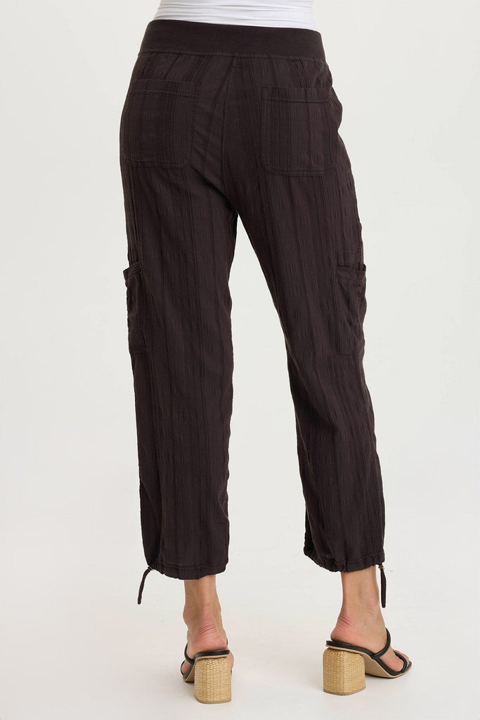 Ryle Textured Gauze Cargo Crop Pant
