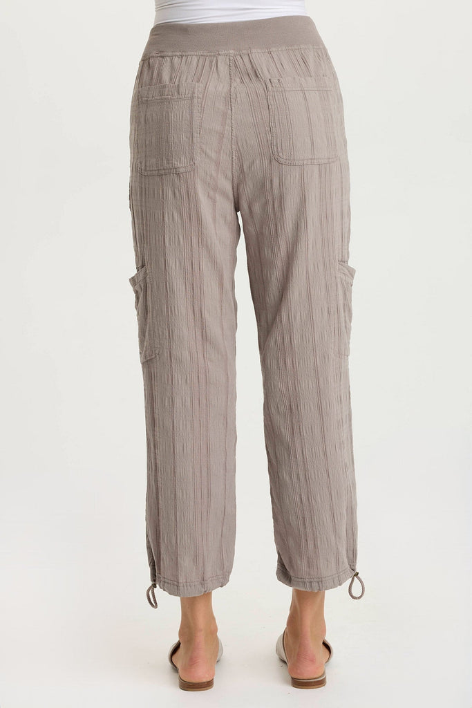 Ryle Textured Gauze Cargo Crop Pant