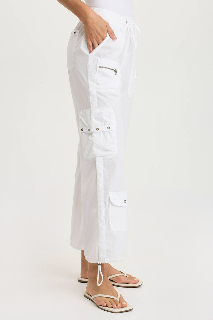 Langley Poplin Cinched Leg Cargo Pant