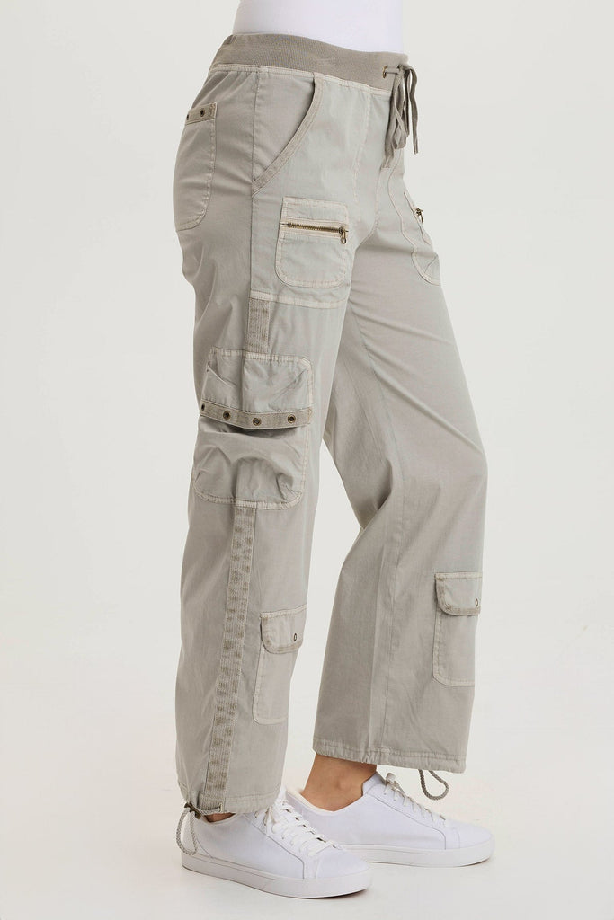 Langley Poplin Cinched Leg Cargo Pant