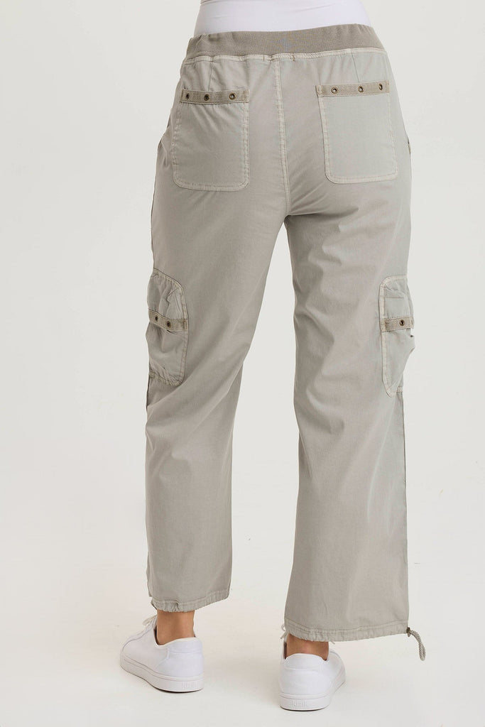 Langley Poplin Cinched Leg Cargo Pant