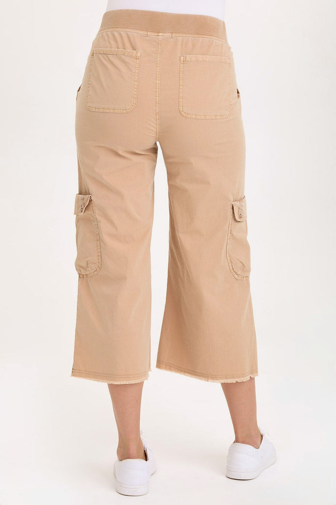 Femke Stretch Poplin Cargo Crop