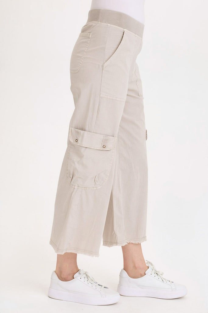 Femke Stretch Poplin Cargo Crop