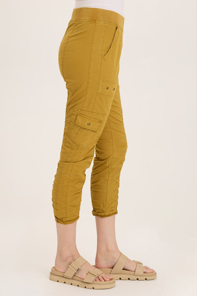 Tilton Stretch Poplin Ruched Skinny Pant