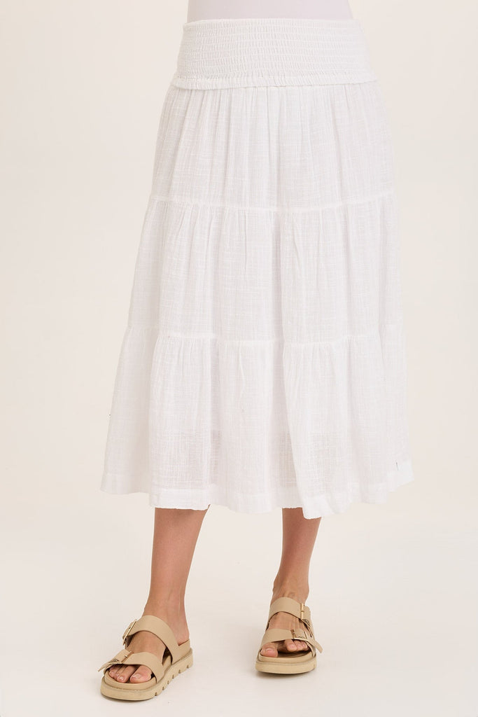 Paigene Gauze Tiered Skirt
