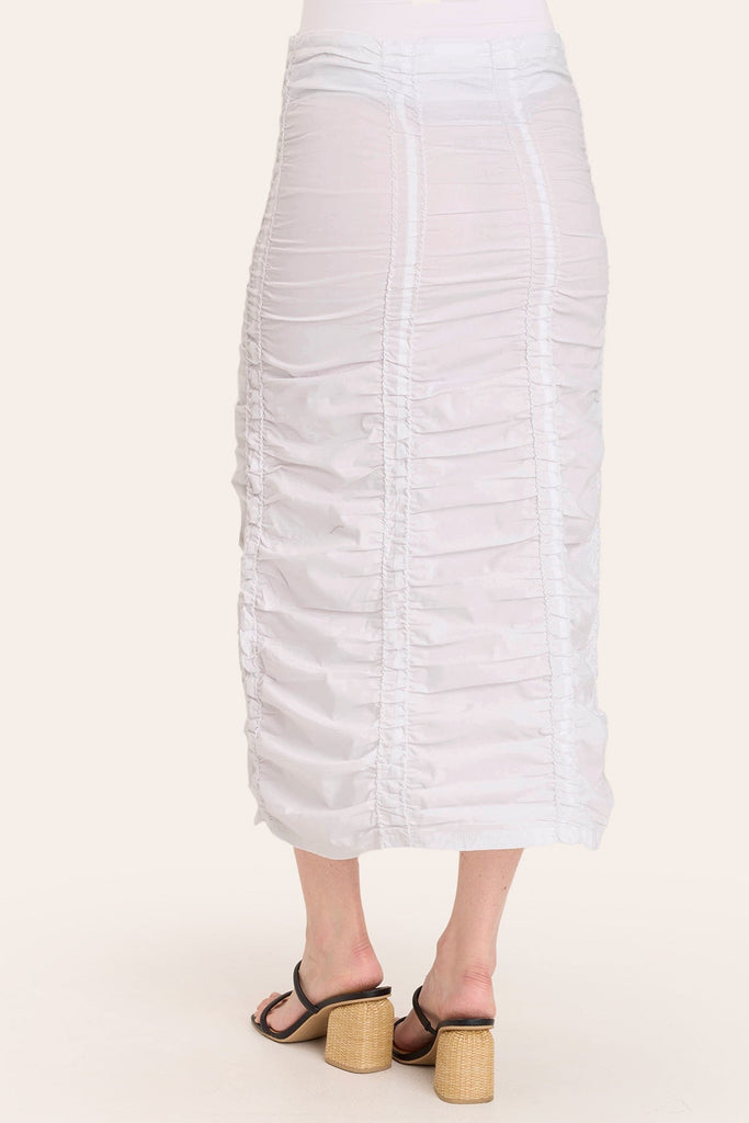 Double Shirred Panel Skirt