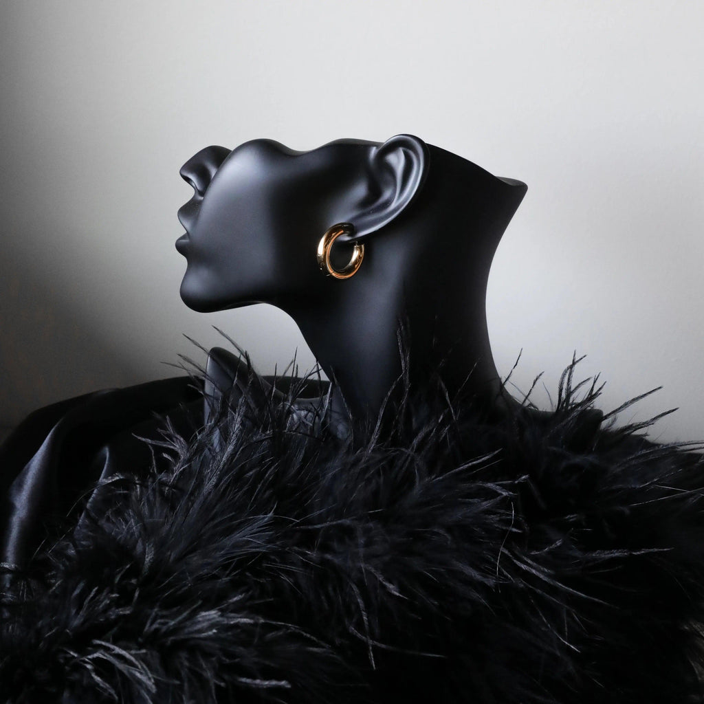 Classic Chunky Hoops - Gold