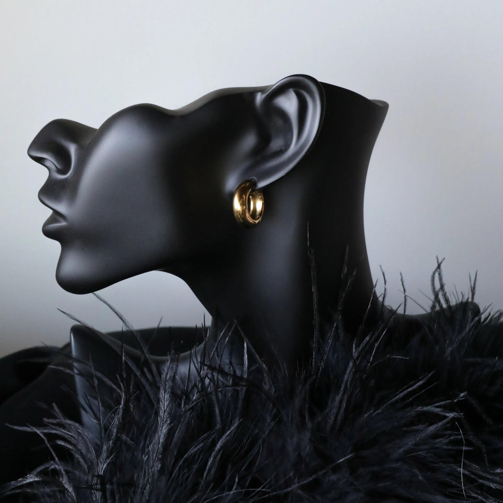 Classic Chunky Hoops - Gold