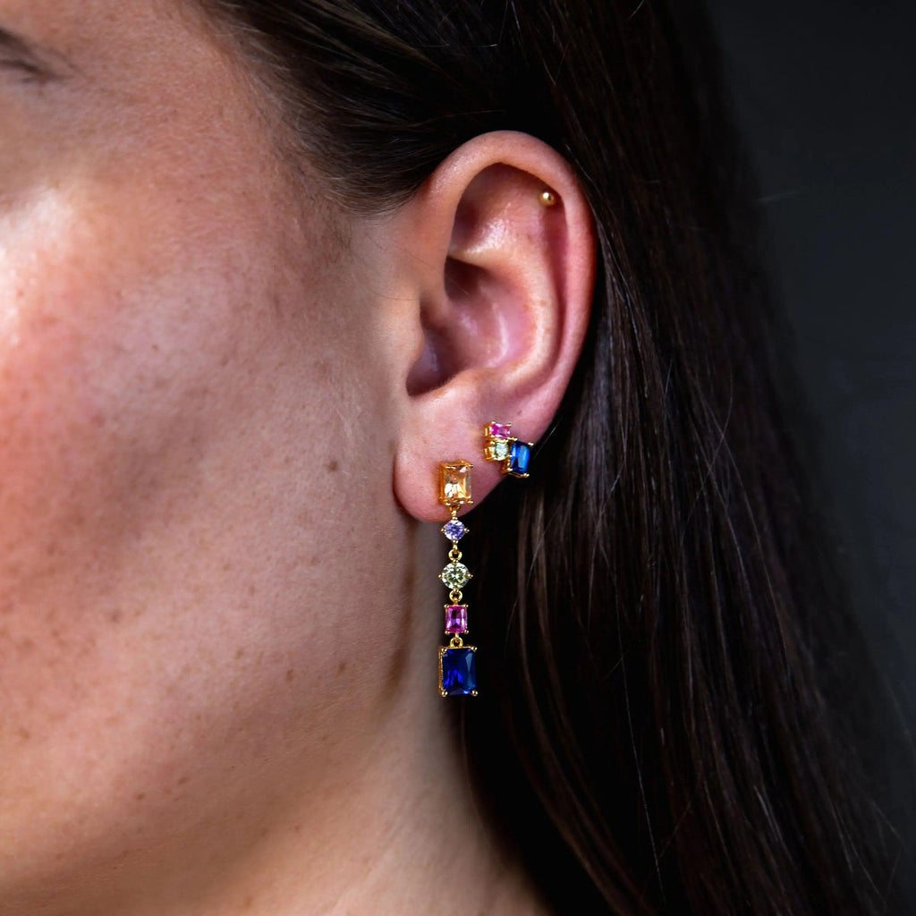 Colorful Crystal Drop Earring