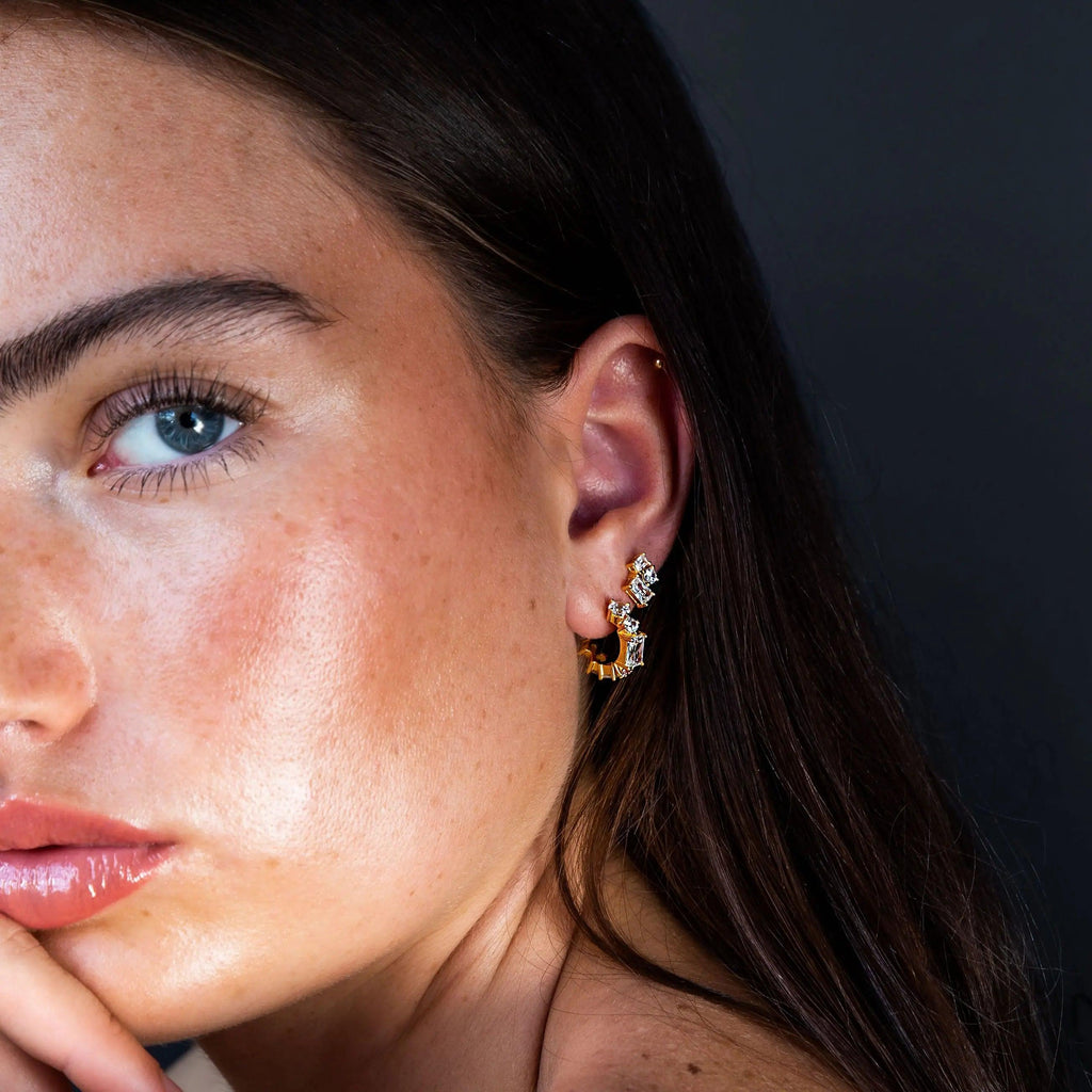 Maisey Crystal Hoops