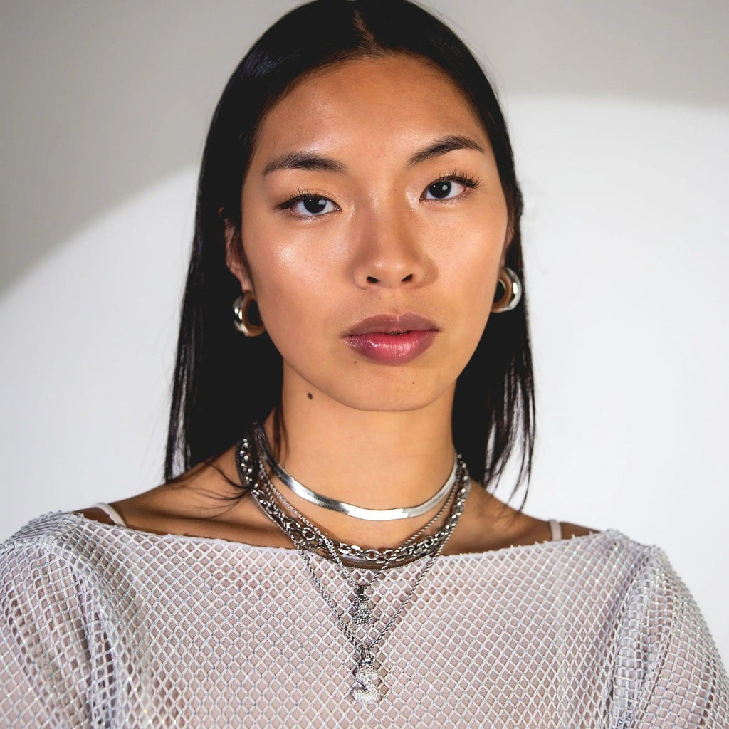 Rio Hoop Earrings - Silver